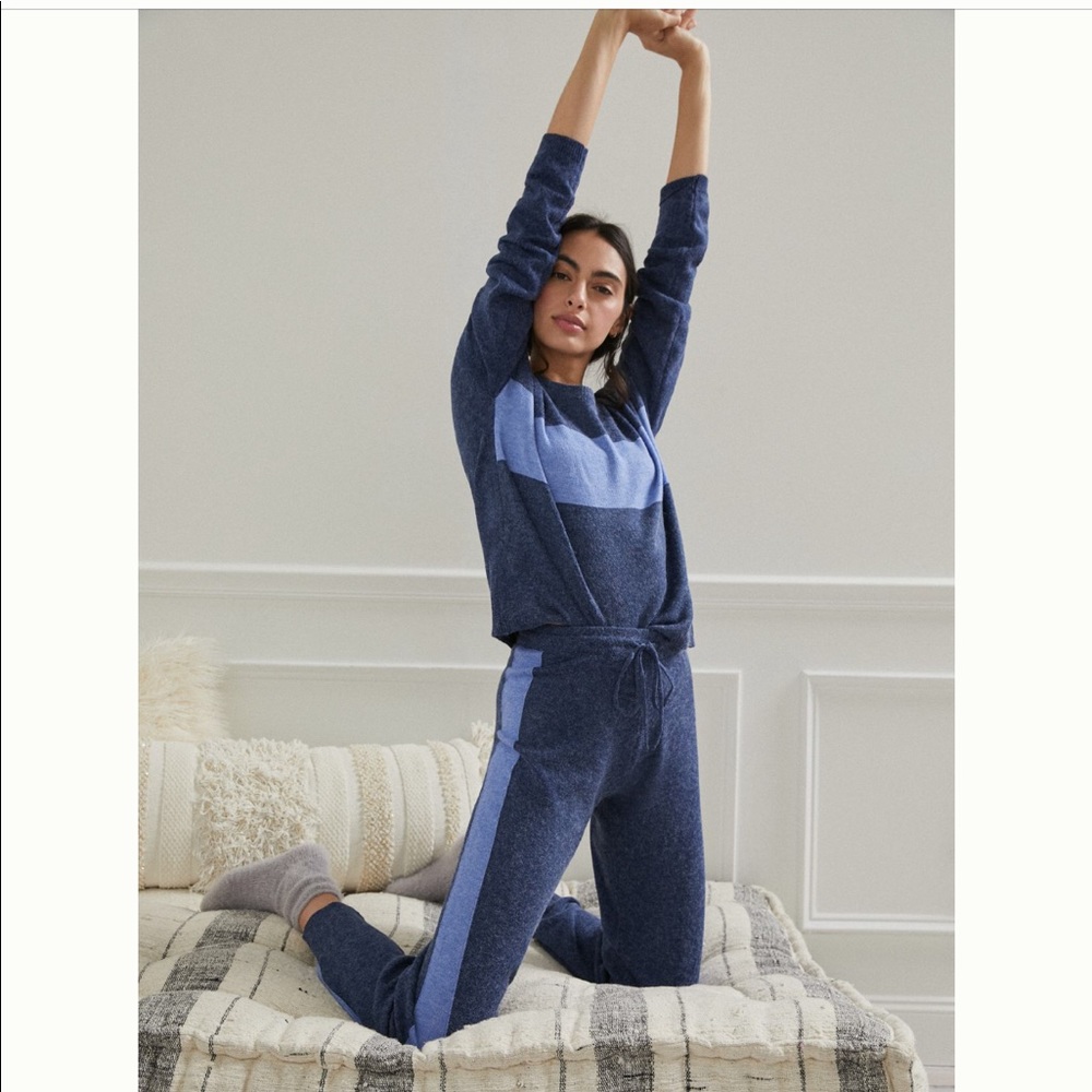 Anthropologie Saturday Sunday Colorblock Lounge Set